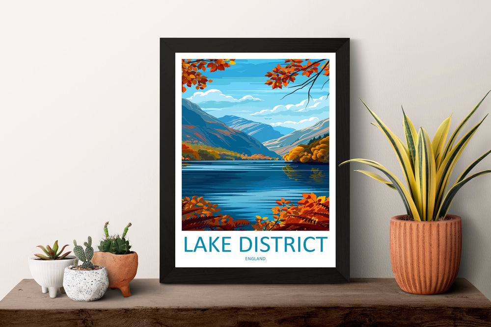 Lake District Print Lake District Home Decor Landscape Art Print Lake District Wall Art Nature Enthusiast Gift Wall Hanging Lake District