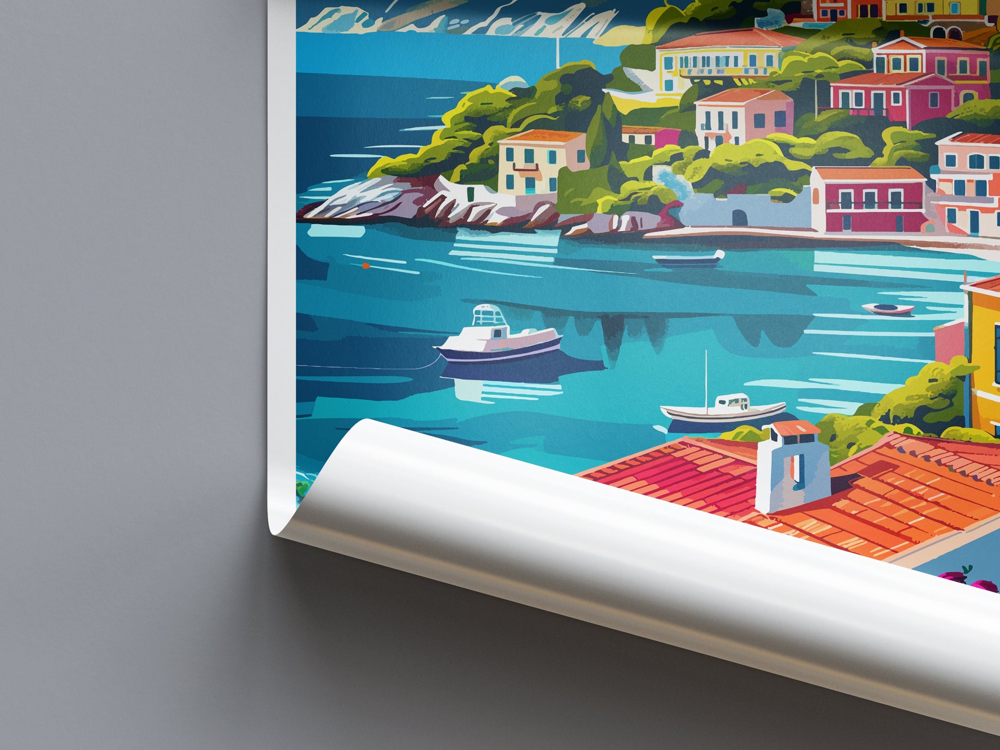 Kefalonia Travel Print Wall Art Kefalonia Greece Wall Hanging Home Decoration Kefalonia Gift Art Lovers Wall Art Print Kefalonia Wall Décor