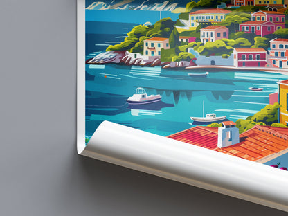 Kefalonia Travel Print Wall Art Kefalonia Greece Wall Hanging Home Decoration Kefalonia Gift Art Lovers Wall Art Print Kefalonia Wall Décor