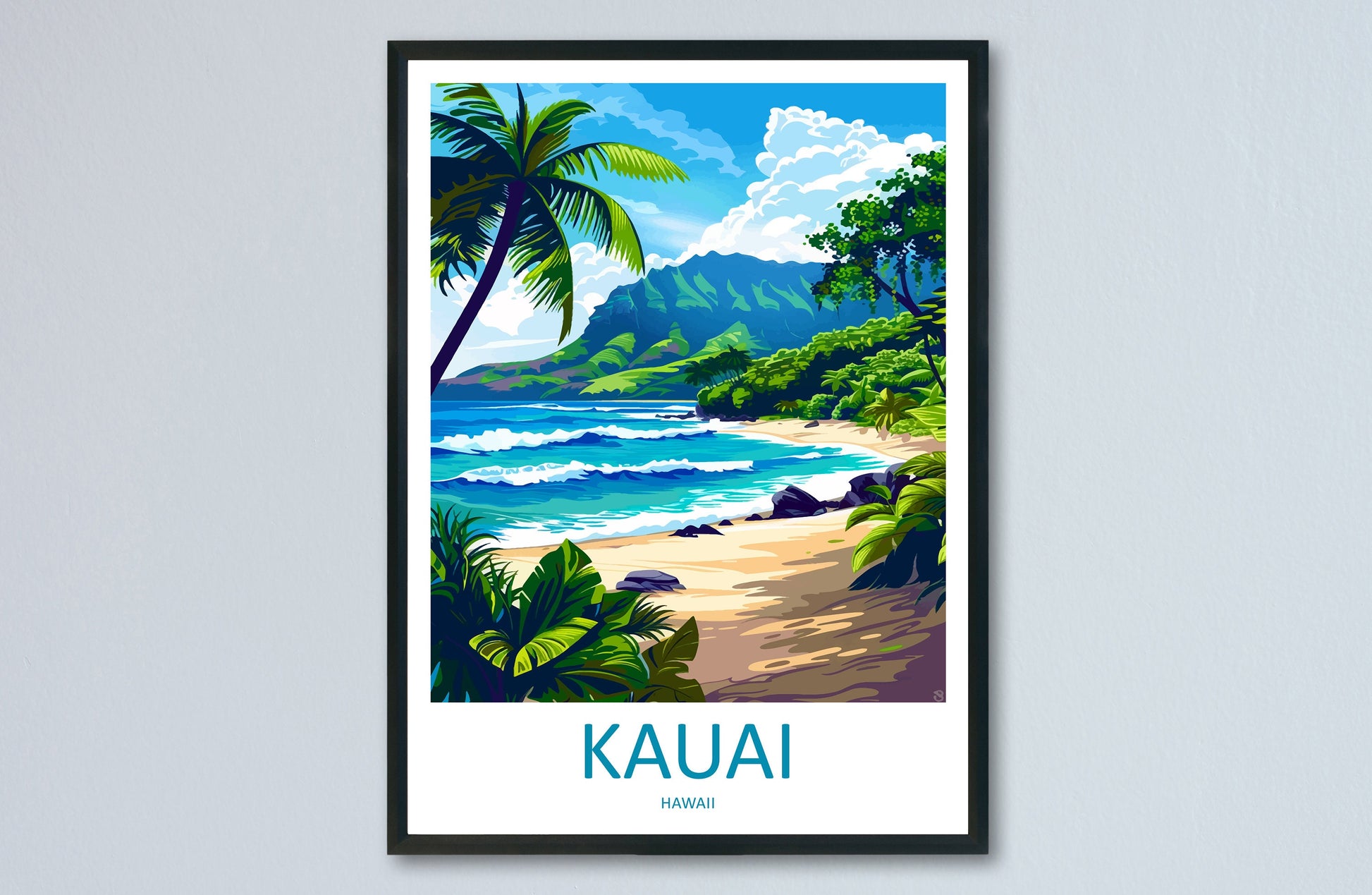 Kauai Travel Print Wall Art Kauai Wall Hanging Home Décor Kauai Gift Art Lovers Hawaii Art Lover Gift Print Artwork