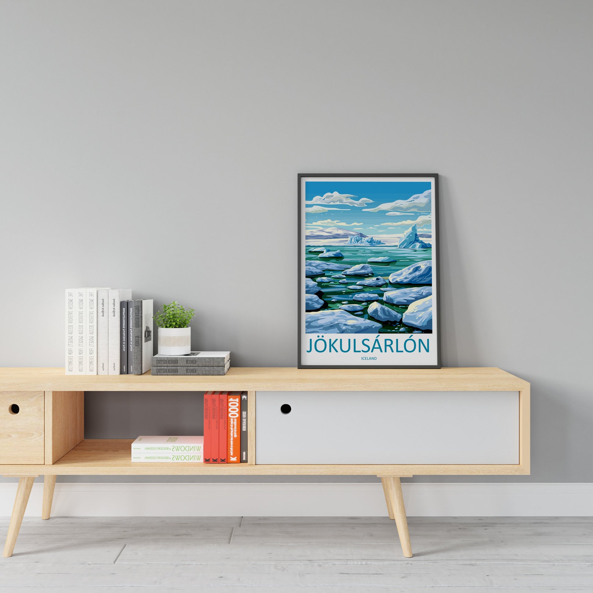 Jokulsarlon Travel Print Wall Art Jokulsarlon Wall Hanging Home Décor Jokulsarlon Gift Art Lovers Iceland Art Lover Gift Jokulsarlon Print