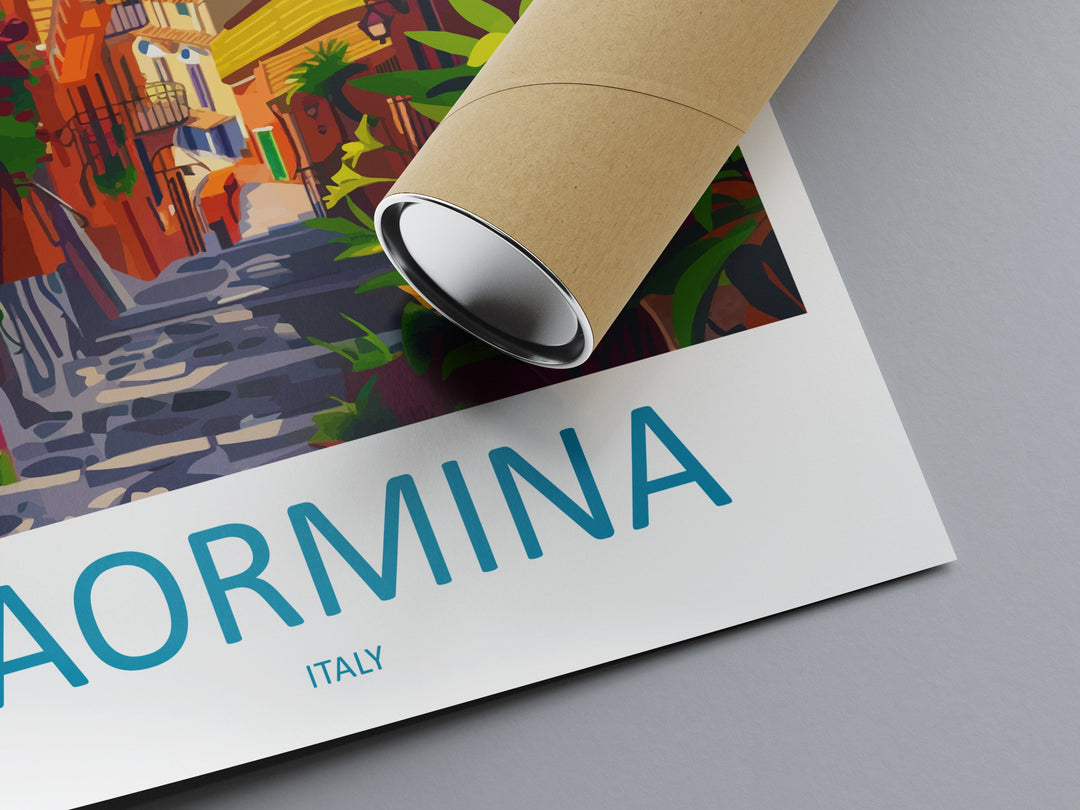 Taormina Travel Print Wall Art Taormina Wall Hanging Home Décor Taormina Gift Art Lovers Italy Art Lover Gift Taormina Print Taormina Art