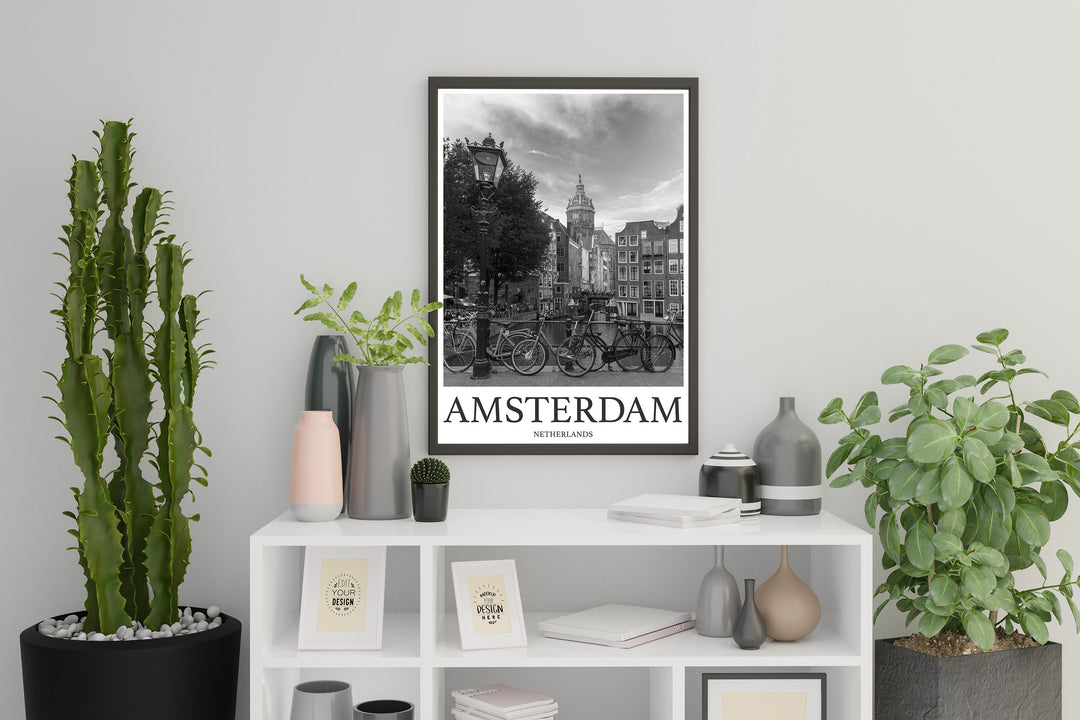 Amsterdam Photo Print of Amsterdam Travel Photo Netherlands Art Decor Photo Travel Art Gift For Travel Artwork Wall Art Framed Photo Print
