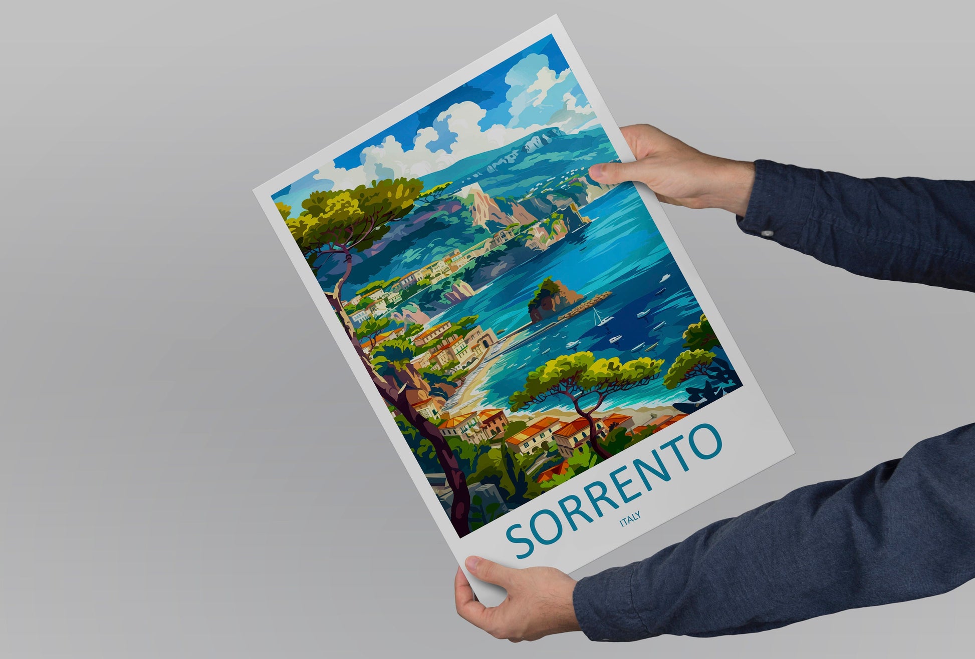 Sorrento Travel Print Wall Art Sorrento Wall Hanging Home Décor Sorrento Gift Art Lovers Italy Art Lover Gift Sorrento Print Sorrento Art