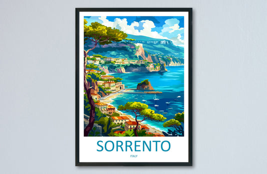 Sorrento Travel Print Wall Art Sorrento Wall Hanging Home Décor Sorrento Gift Art Lovers Italy Art Lover Gift Sorrento Print Sorrento Art
