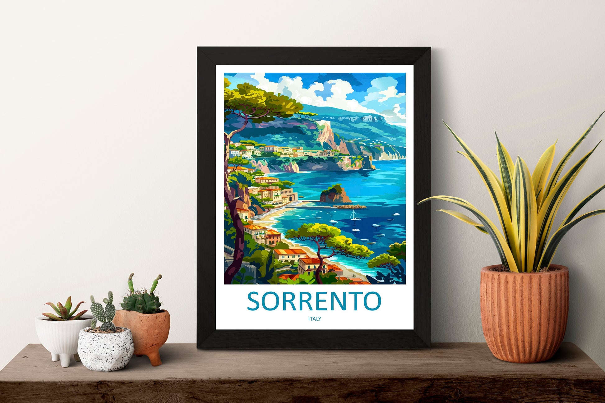 Sorrento Travel Print Wall Art Sorrento Wall Hanging Home Décor Sorrento Gift Art Lovers Italy Art Lover Gift Sorrento Print Sorrento Art