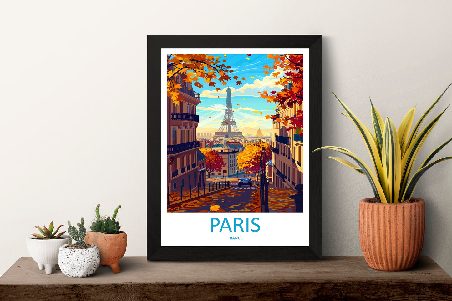 Paris Travel Print Wall Art Paris Wall Hanging Home Décor Paris Gift Art Lovers France Art Lover Gift Paris Print France Wall Art Décor
