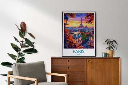 Paris Travel Print Wall Art Paris Wall Hanging Home Décor Paris Gift Art Lovers France Art Lover Gift Paris Print France Wall Art Décor