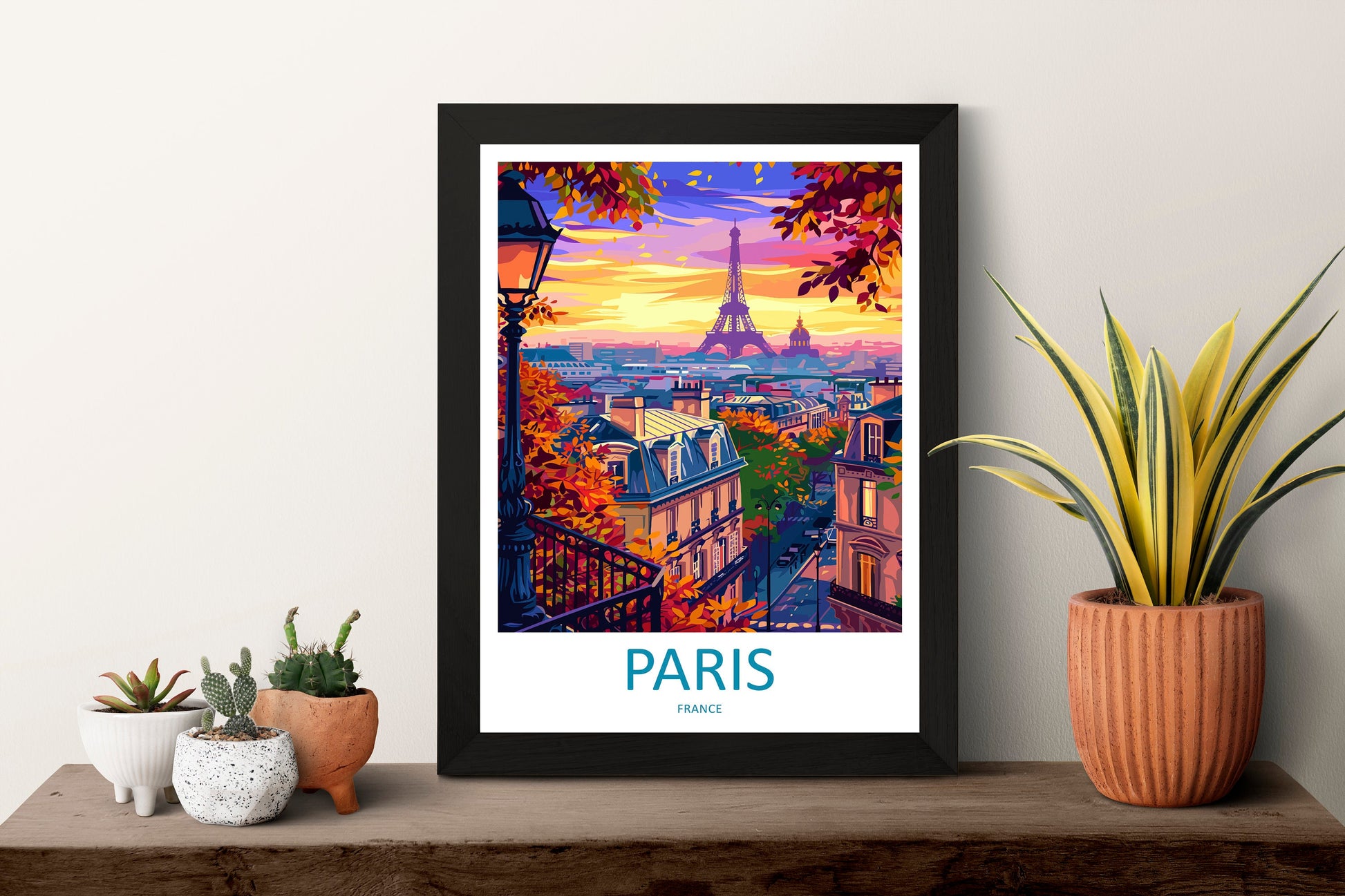 Paris Travel Print Wall Art Paris Wall Hanging Home Décor Paris Gift Art Lovers France Art Lover Gift Paris Print France Wall Art Décor