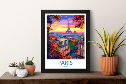 Paris Travel Print Wall Art Paris Wall Hanging Home Décor Paris Gift Art Lovers France Art Lover Gift Paris Print France Wall Art Décor