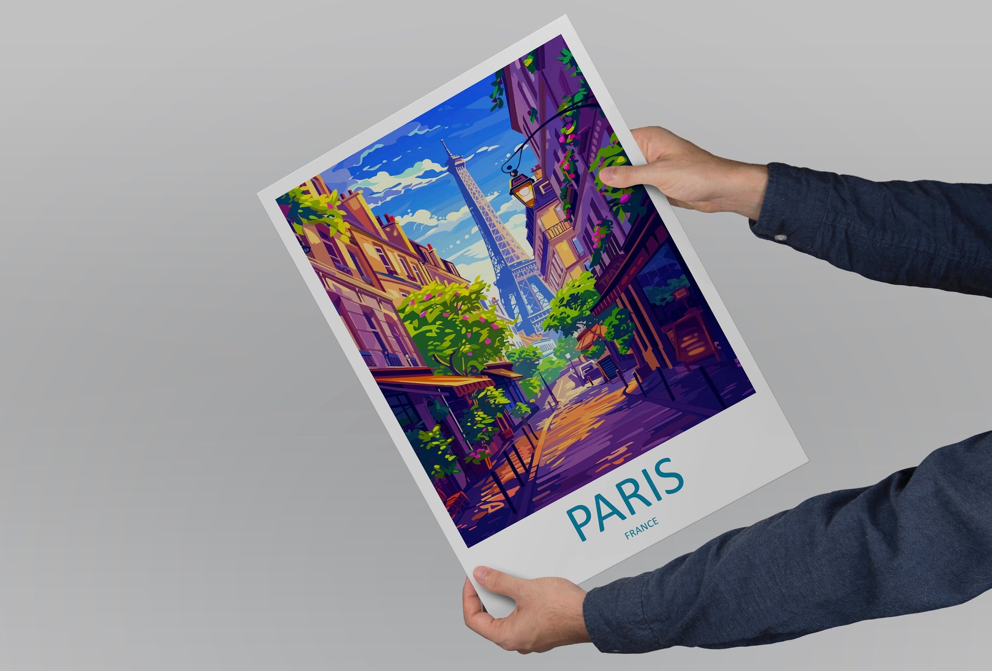Paris Travel Print Wall Art Paris Wall Hanging Home Décor Paris Gift Art Lovers France Art Lover Gift Paris Print France Wall Art Décor