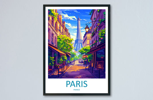 Paris Travel Print Wall Art Paris Wall Hanging Home Décor Paris Gift Art Lovers France Art Lover Gift Paris Print France Wall Art Décor