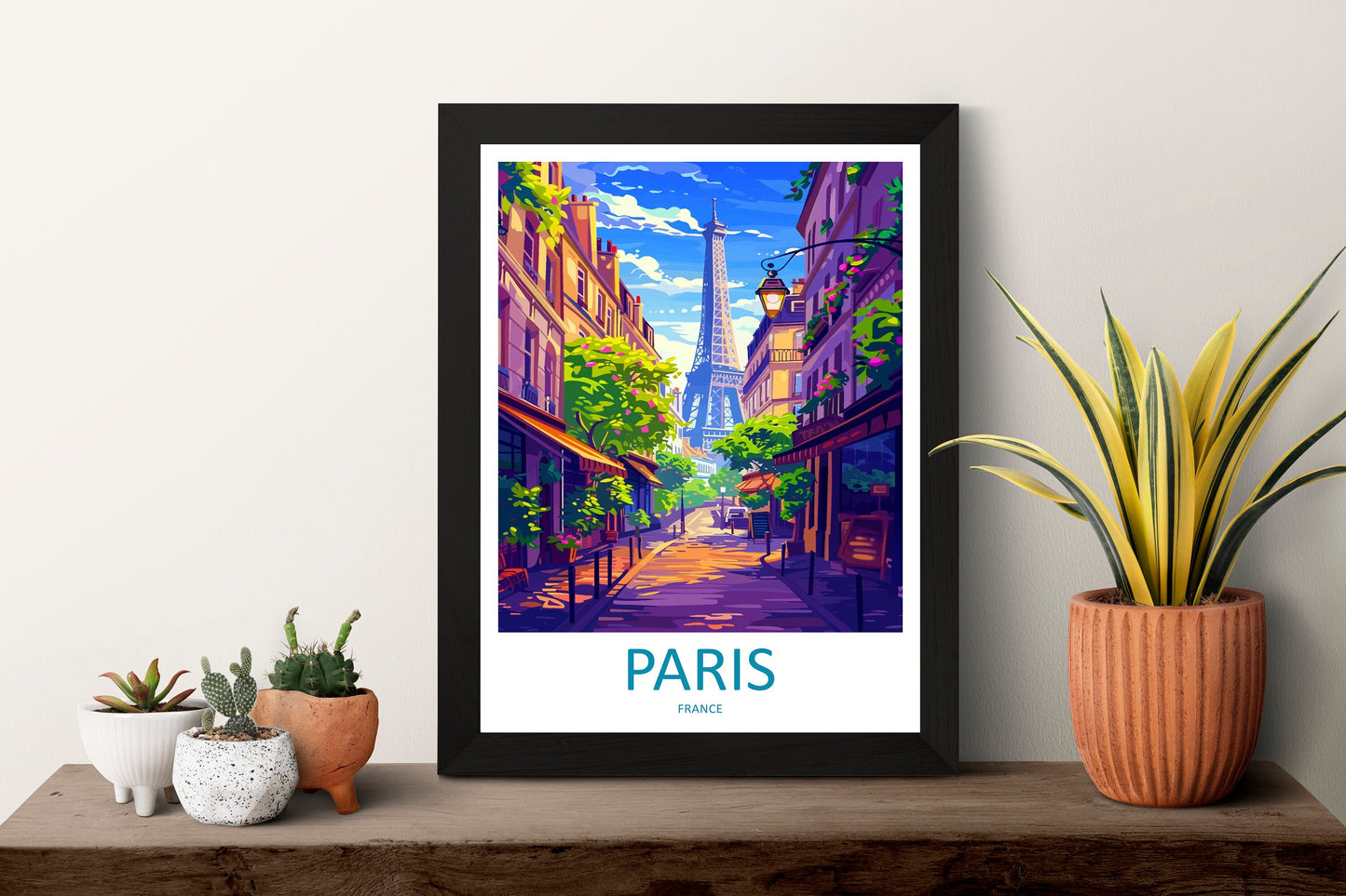 Paris Travel Print Wall Art Paris Wall Hanging Home Décor Paris Gift Art Lovers France Art Lover Gift Paris Print France Wall Art Décor