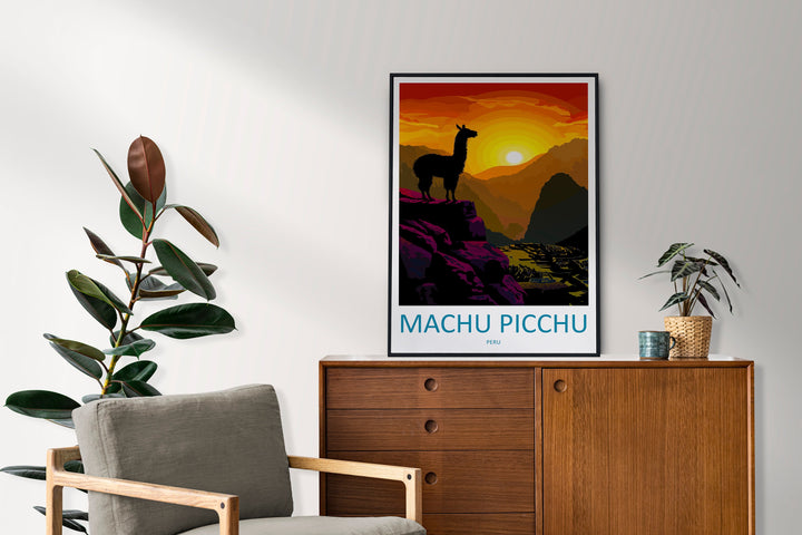 Machu Picchu Travel Print Wall Art Machu Picchu Wall Hanging Home Décor Machu Picchu Gift Art Lovers Peru Art Lover Gift Peru