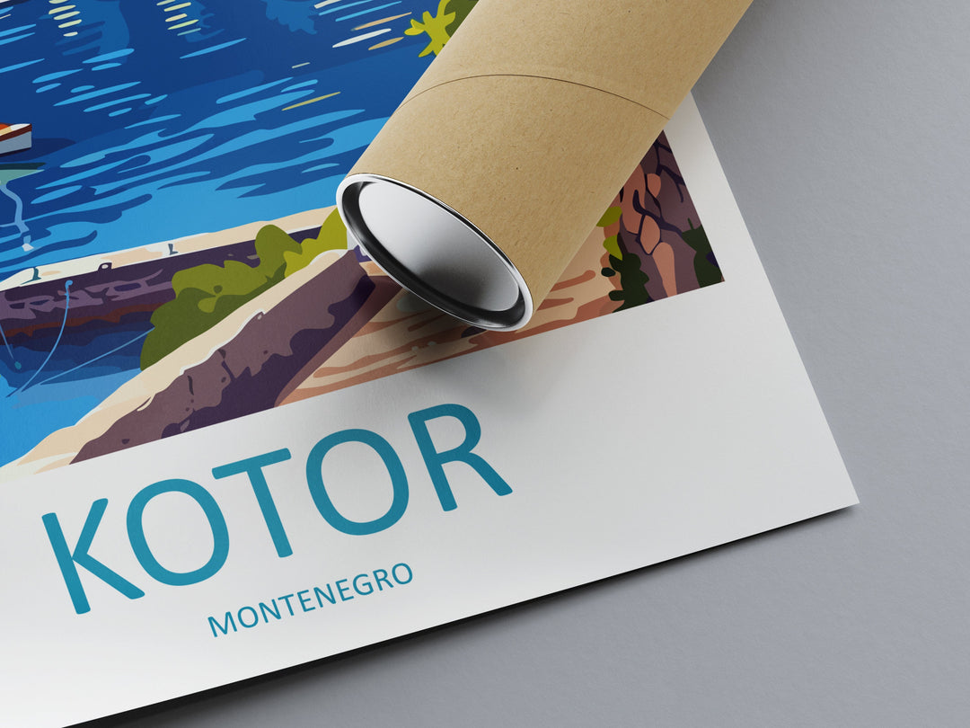 Kotor Print Kotor Home Décor Landscape Art Print Kotor Wall Art for Montenegro Enthusiast Gift Wall Hanging Kotor Montenegro Wall Print Art