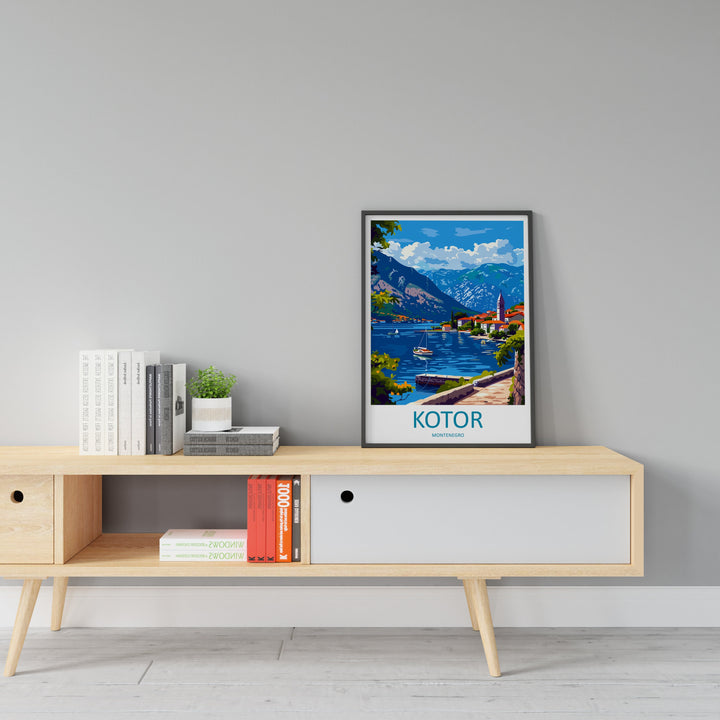 Kotor Print Kotor Home Décor Landscape Art Print Kotor Wall Art for Montenegro Enthusiast Gift Wall Hanging Kotor Montenegro Wall Print Art