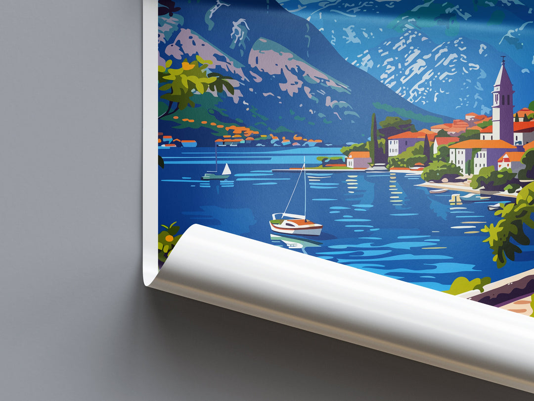 Kotor Print Kotor Home Décor Landscape Art Print Kotor Wall Art for Montenegro Enthusiast Gift Wall Hanging Kotor Montenegro Wall Print Art