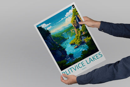 Plitvice Lake National Park Travel Print Plitvice Park Home Décor Croatia Art Print Plitvice Lake Wall Print For Croatia National Park Gift