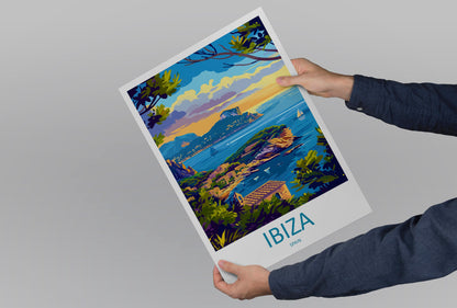 Ibiza Travel Print Wall Art Ibiza Wall Hanging Home Décor Ibiza Gift Art Lovers Spain Art Lover Gift Ibiza Wall Décor Ibiza Spain Print