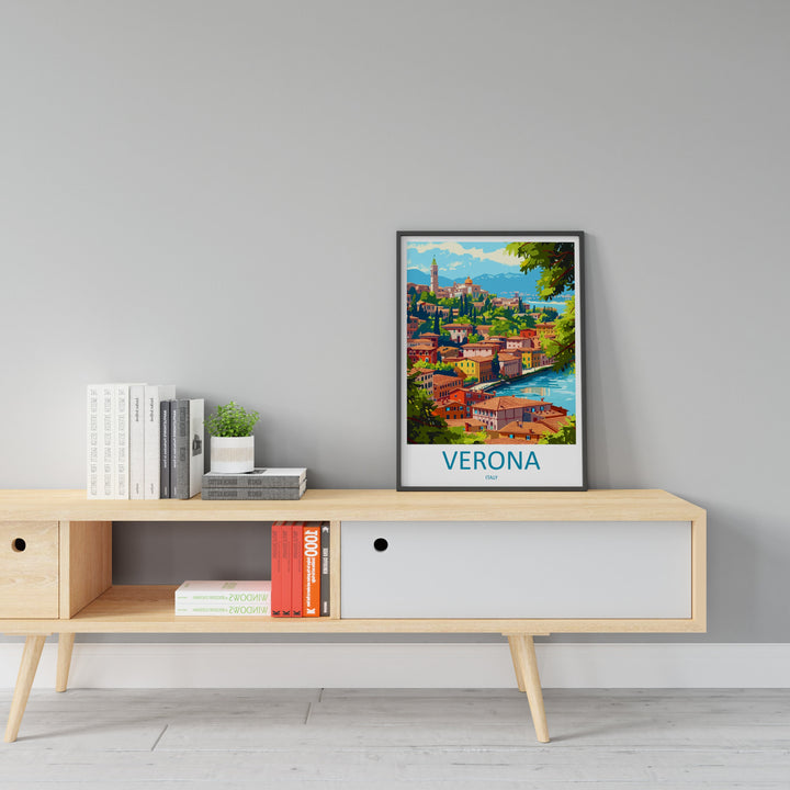 Verona Travel Print Wall Art Verona Italy Wall Hanging Home Decoration Verona Gift Art Lovers Wall Art Print Verona Italy Wall Art Poster