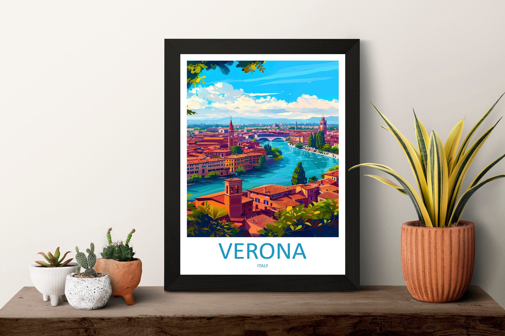 Verona Travel Print Wall Art Verona Italy Wall Hanging Home Decoration Verona Gift Art Lovers Wall Art Print Verona Italy Wall Art Poster