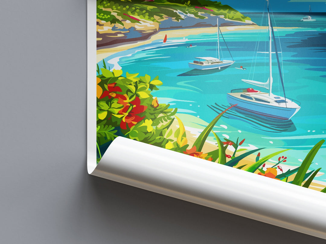 Turks and Caicos Islands Travel Print Wall Art Turks and Caicos Wall Hanging Home Décor Turks and Caicos Gift Art Lovers Wall Art Caribbean