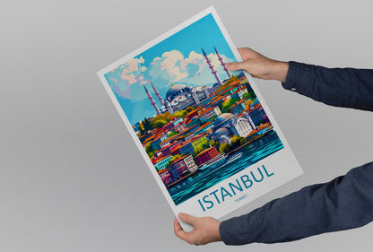 Istanbul Travel Print Wall Art Istanbul Wall Hanging Home Decoration Istanbul Gift Art Lovers Wall Art Print Art Istanbul Wall Print Turkey