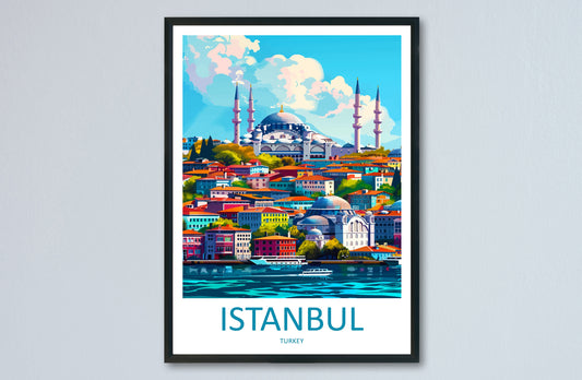 Istanbul Travel Print Wall Art Istanbul Wall Hanging Home Decoration Istanbul Gift Art Lovers Wall Art Print Art Istanbul Wall Print Turkey
