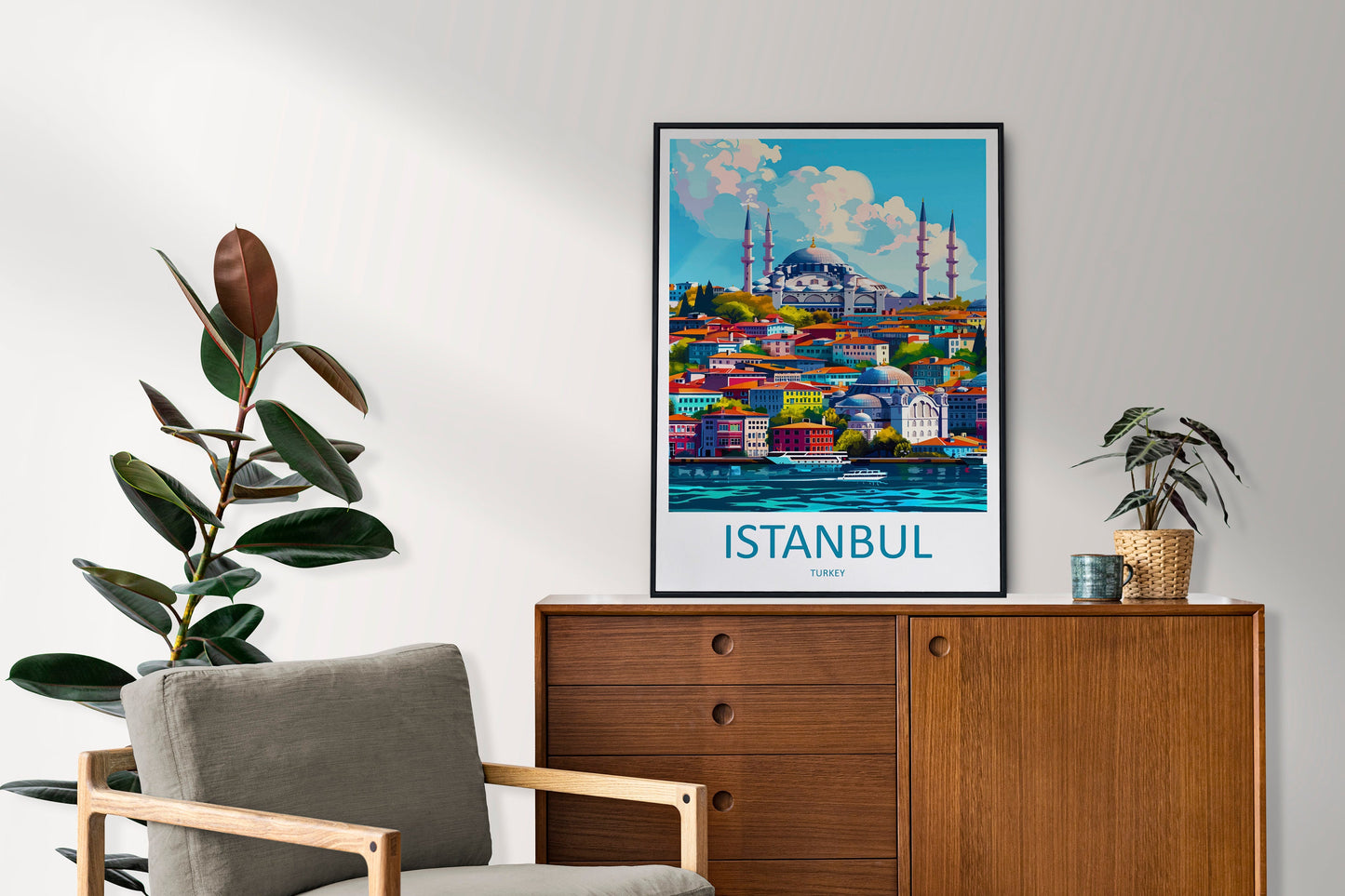 Istanbul Travel Print Wall Art Istanbul Wall Hanging Home Decoration Istanbul Gift Art Lovers Wall Art Print Art Istanbul Wall Print Turkey