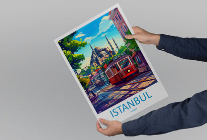 Istanbul Travel Print Wall Art Istanbul Wall Hanging Home Decoration Istanbul Gift Art Lovers Wall Art Print Art Istanbul Wall Print Turkey