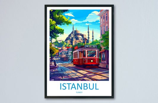 Istanbul Travel Print Wall Art Istanbul Wall Hanging Home Decoration Istanbul Gift Art Lovers Wall Art Print Art Istanbul Wall Print Turkey
