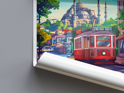 Istanbul Travel Print Wall Art Istanbul Wall Hanging Home Decoration Istanbul Gift Art Lovers Wall Art Print Art Istanbul Wall Print Turkey