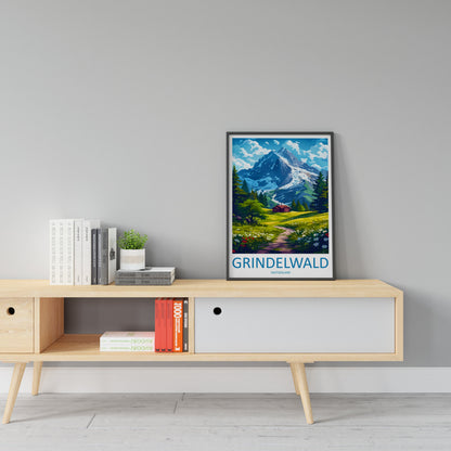 Grindelwald Print Grindelwald Home Décor Switzerland Art Print Grindelwald Wall Print For Switzerland Gift Wall Hanging Grindelwald Home Art