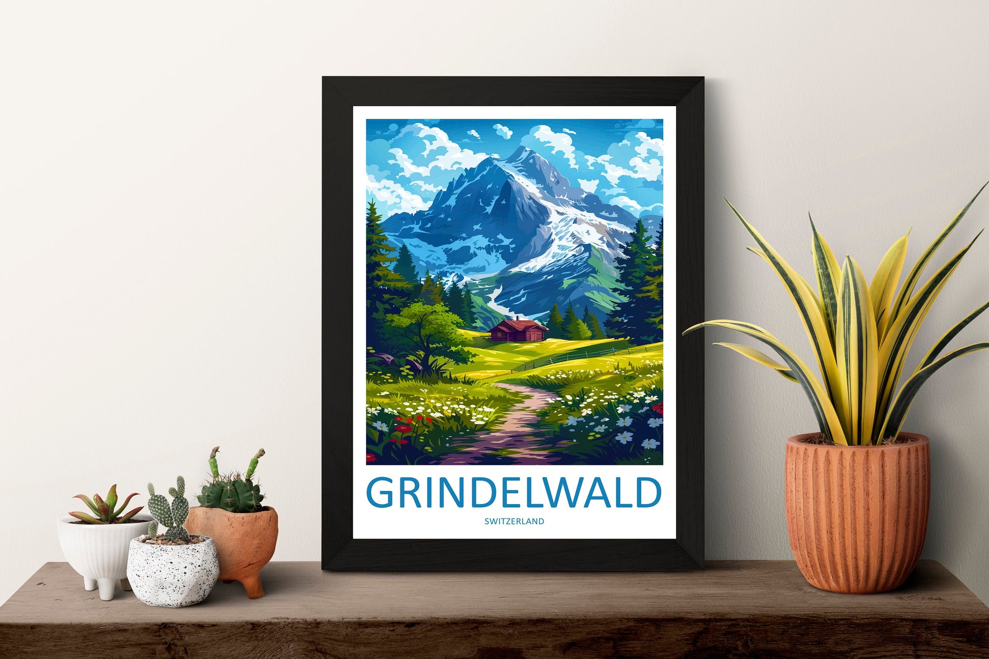 Grindelwald Print Grindelwald Home Décor Switzerland Art Print Grindelwald Wall Print For Switzerland Gift Wall Hanging Grindelwald Home Art