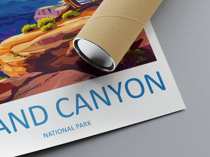 Grand Canyon National Park Travel Print Wall Art Grand Canyon Wall Hanging Home Décor Grand Canyon Gift Art Lovers Arizona Art Lover Gift