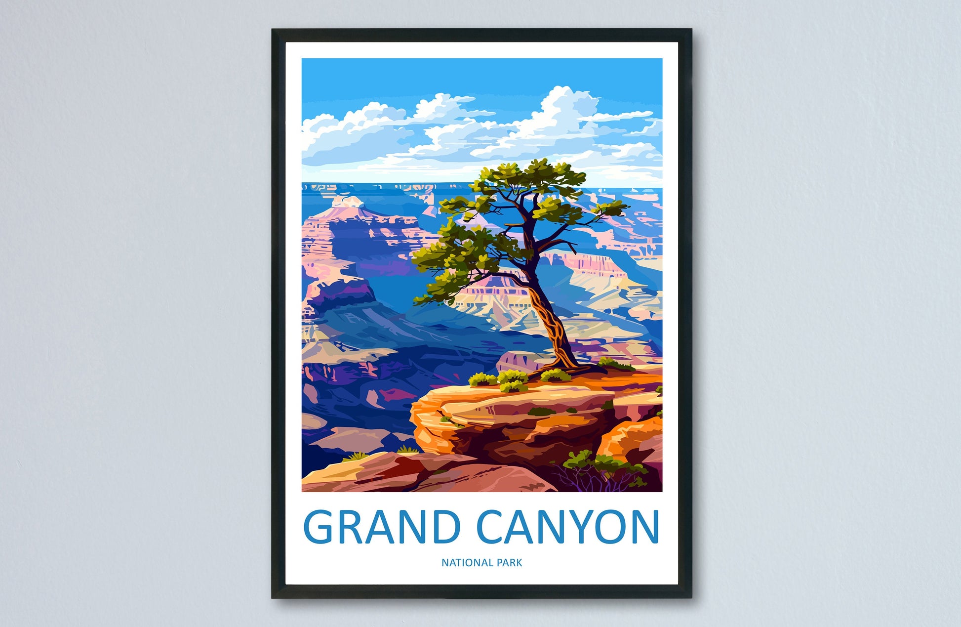 Grand Canyon National Park Travel Print Wall Art Grand Canyon Wall Hanging Home Décor Grand Canyon Gift Art Lovers Arizona Art Lover Gift