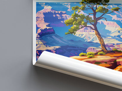 Grand Canyon National Park Travel Print Wall Art Grand Canyon Wall Hanging Home Décor Grand Canyon Gift Art Lovers Arizona Art Lover Gift