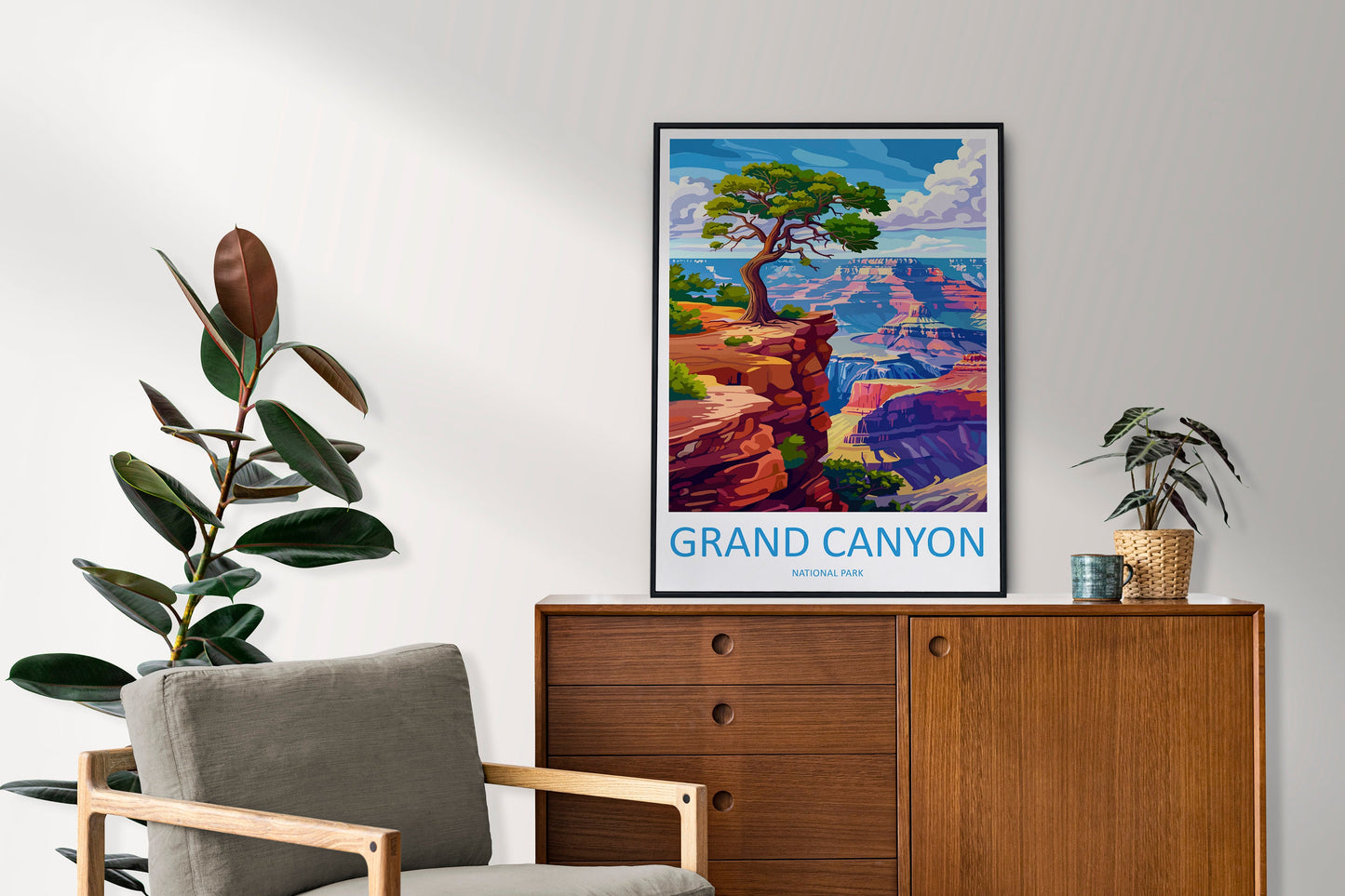 Grand Canyon National Park Travel Print Wall Art Grand Canyon Wall Hanging Home Décor Grand Canyon Gift Art Lovers Arizona Art Lover Gift