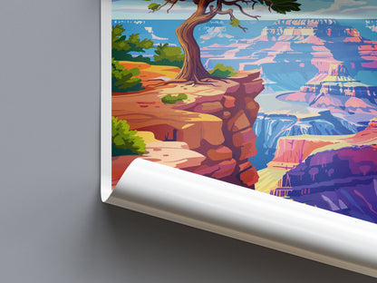 Grand Canyon National Park Travel Print Wall Art Grand Canyon Wall Hanging Home Décor Grand Canyon Gift Art Lovers Arizona Art Lover Gift