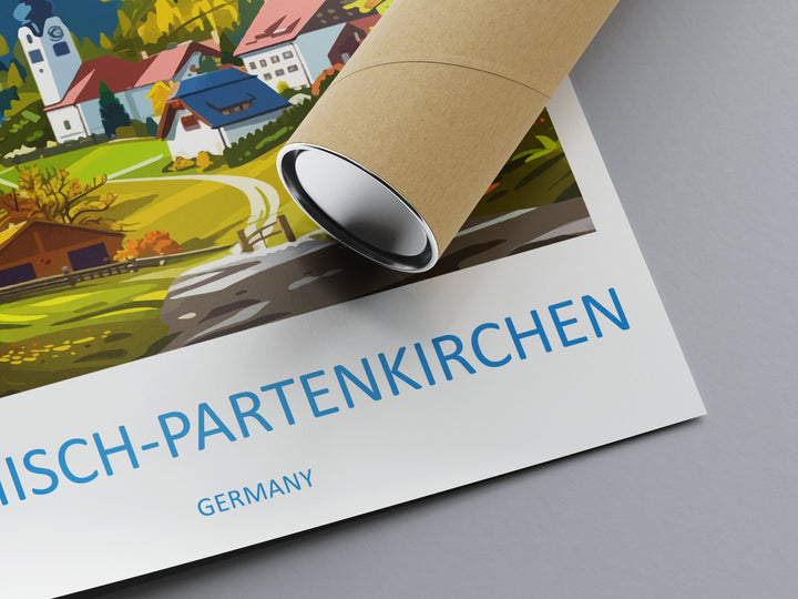 Garmisch-Partenkirchen Travel Print Wall Art Garmisch-Partenkirchen Wall Hanging Home Décor Garmisch-Partenkirchen Gift Art Lovers Germany