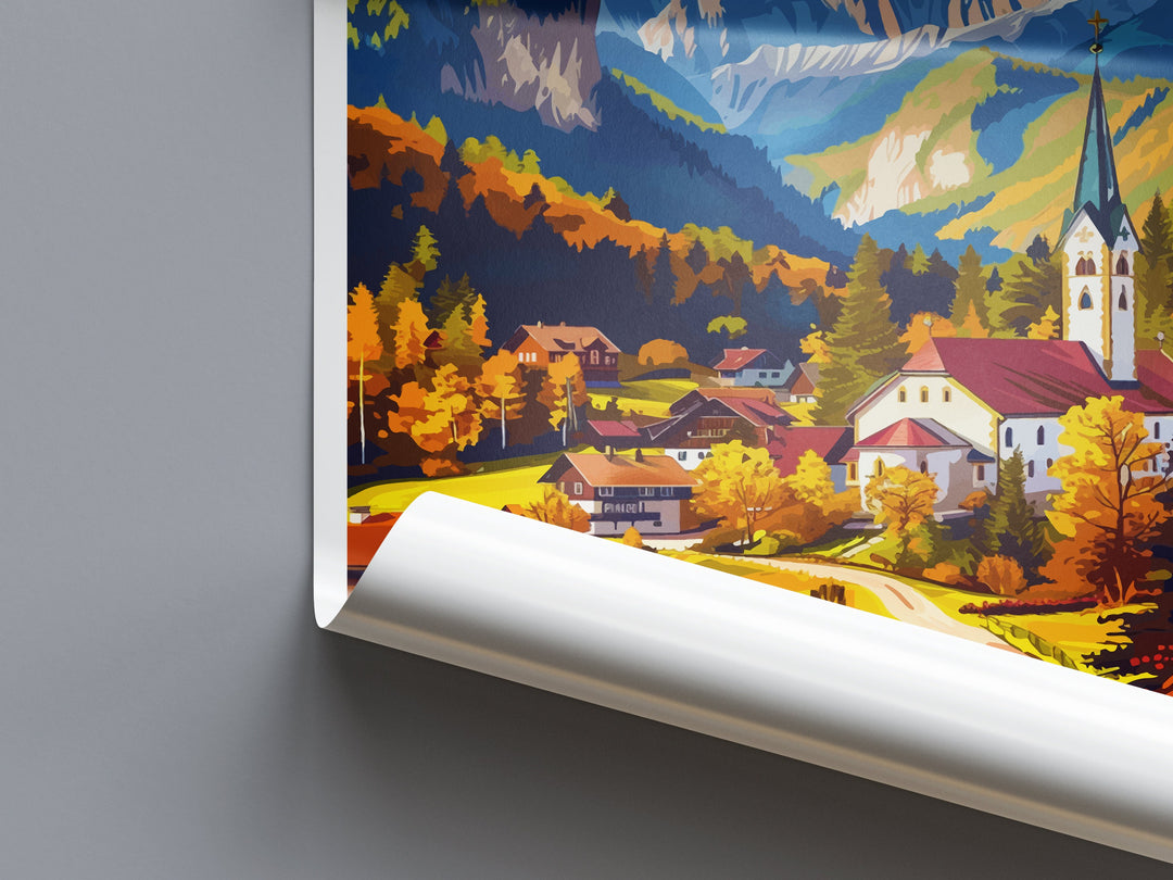 Garmisch-Partenkirchen Travel Print Wall Art Garmisch-Partenkirchen Wall Hanging Home Décor Garmisch-Partenkirchen Gift Art Lovers Germany