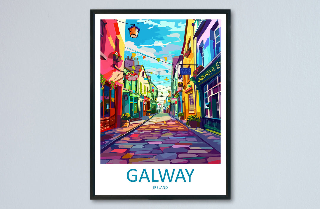 Galway Print Galway Home Decor Galway Square Art Print Galway Wall Art for Ireland Enthusiast Gift Wall Hanging Galway Ireland Wall Décor