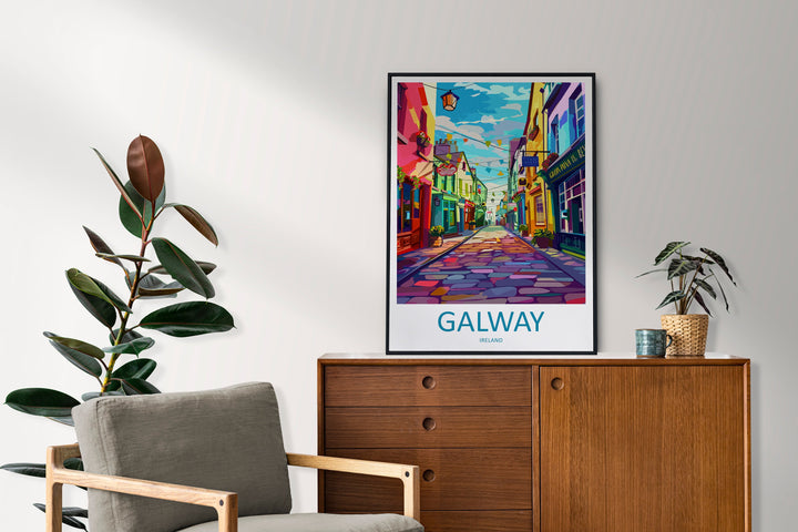 Galway Print Galway Home Decor Galway Square Art Print Galway Wall Art for Ireland Enthusiast Gift Wall Hanging Galway Ireland Wall Décor