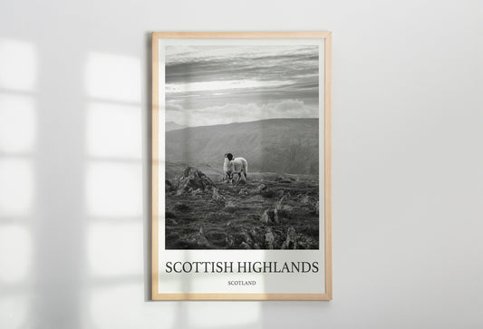 Scottish Highlands Photo Print of Scottish Highlands Travel Photo Hanging Decor Photo Travel Art Gift For Travel Artwork Wall Art Framed