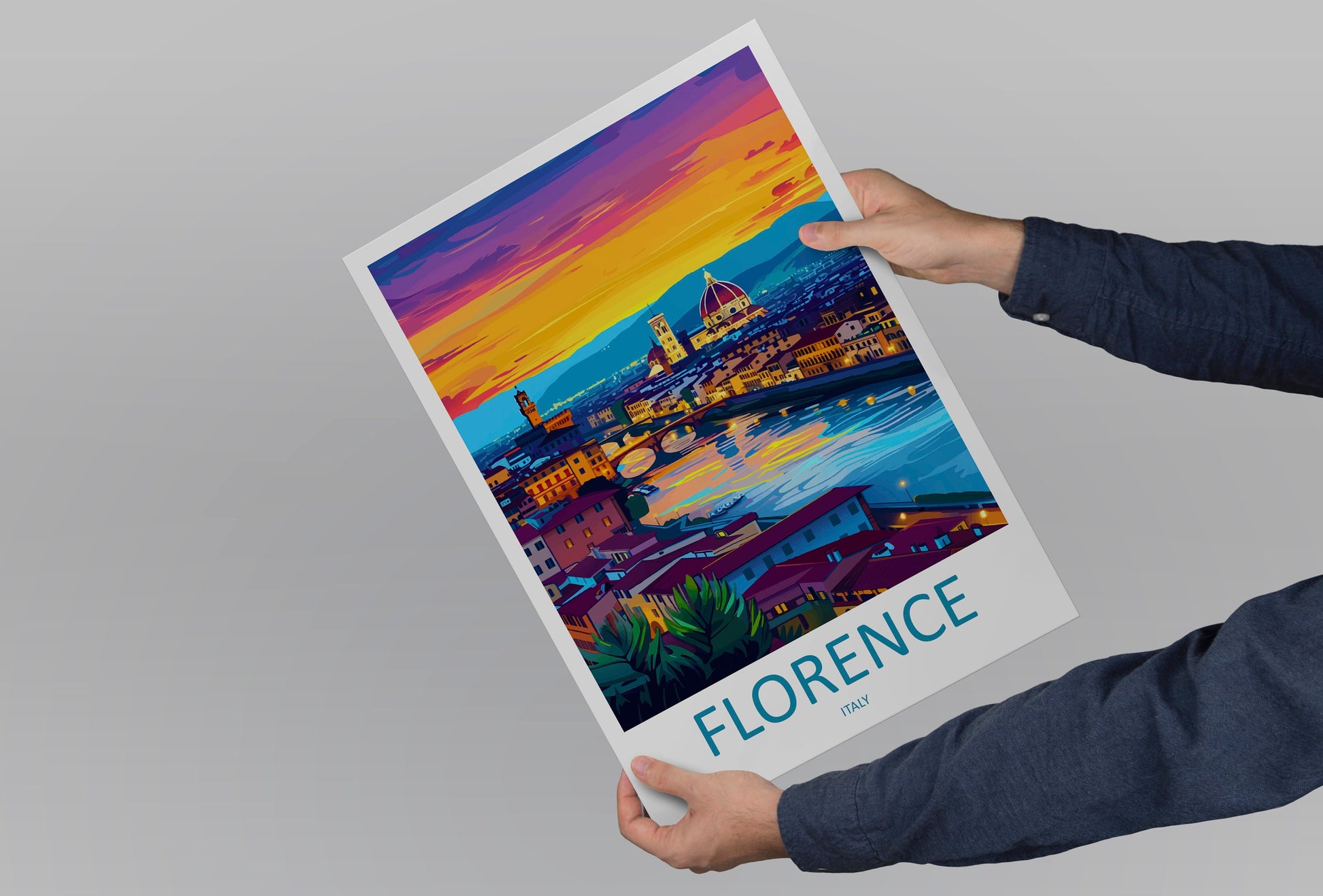 Florence Travel Print Wall Art Florence Italy Wall Hanging Home Decoration Florence Gift Art Lovers Wall Art Print Florence Italy Wall Print