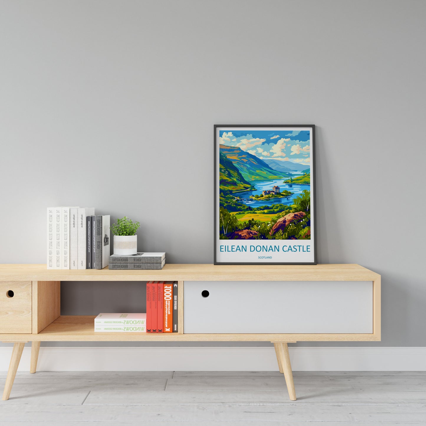 Eilean Donan Travel Print Wall Art Eilean Donan Wall Hanging Home Décor Eilean Donan Gift Art Lovers Scotland Art Lover Gift Eilean Donan