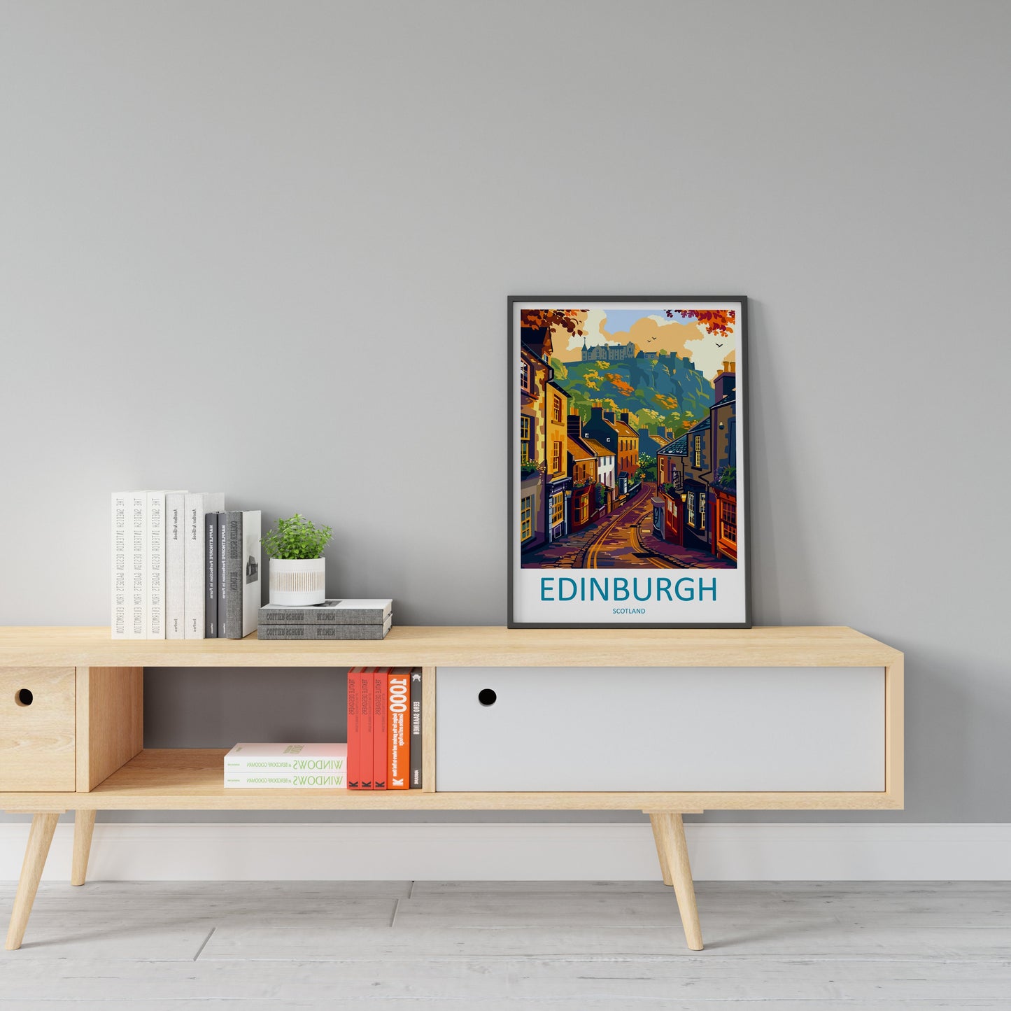 Edinburgh Cityscape Print Edinburgh Home Decor European City Art Print Edinburgh Wall Art Scotland Enthusiast Gift Wall Hanging Edinburgh