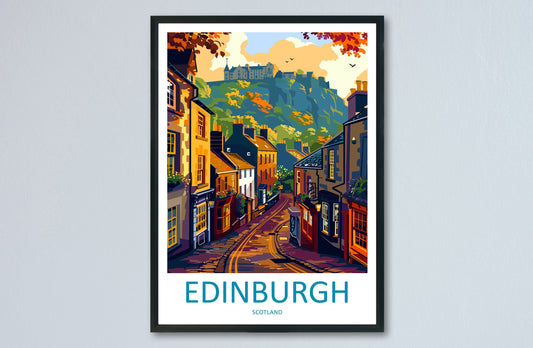 Edinburgh Cityscape Print Edinburgh Home Decor European City Art Print Edinburgh Wall Art Scotland Enthusiast Gift Wall Hanging Edinburgh