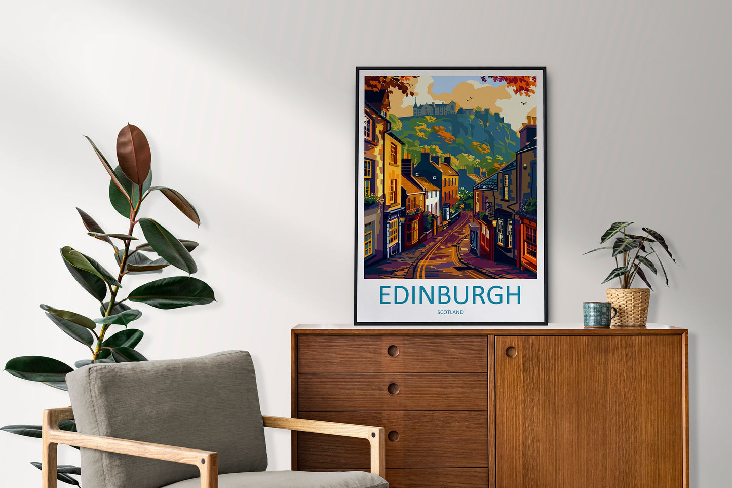 Edinburgh Cityscape Print Edinburgh Home Decor European City Art Print Edinburgh Wall Art Scotland Enthusiast Gift Wall Hanging Edinburgh
