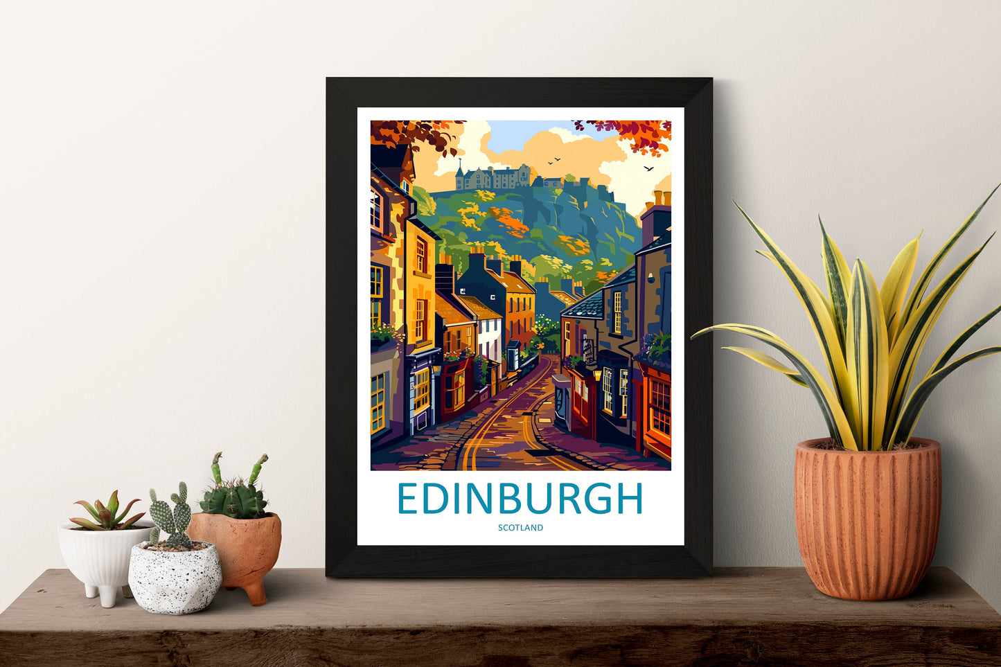 Edinburgh Cityscape Print Edinburgh Home Decor European City Art Print Edinburgh Wall Art Scotland Enthusiast Gift Wall Hanging Edinburgh
